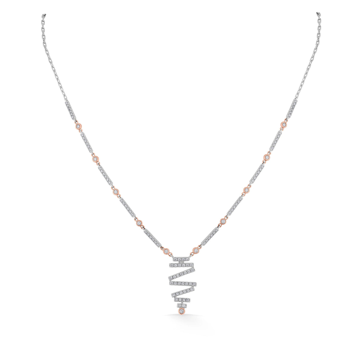 Deck Up Twisted Starlight Necklace - Zen Diamond India