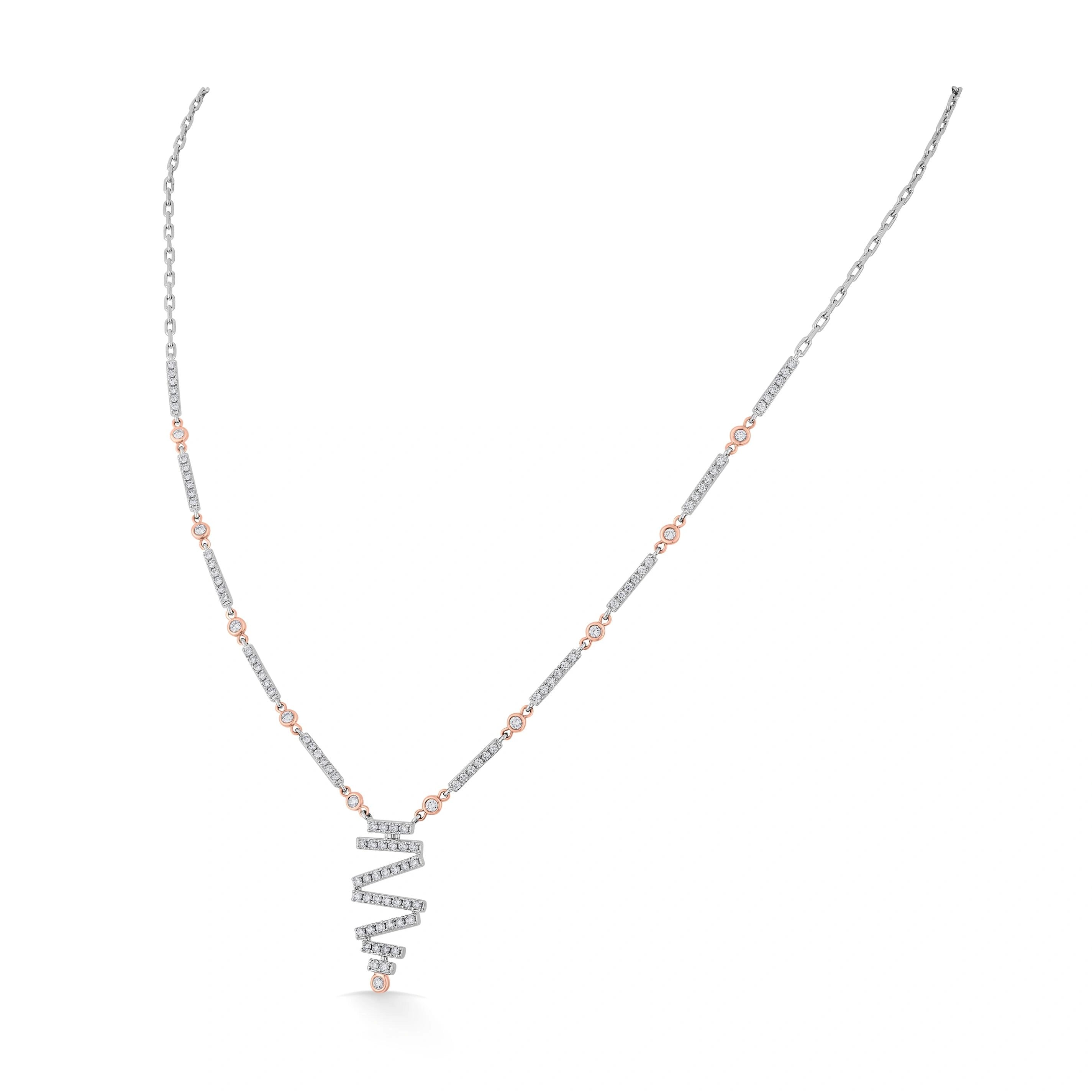 Deck Up Twisted Starlight Necklace - Zen Diamond India