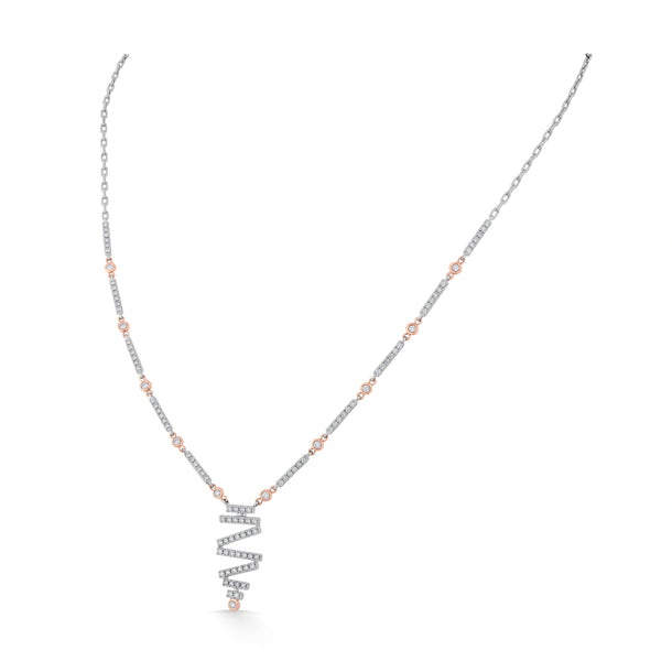 Deck Up Twisted Starlight Necklace - Zen Diamond India