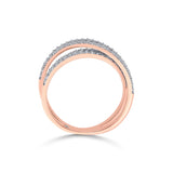Sassy Twilight Luxe Crossover Ring - Zen Diamond India