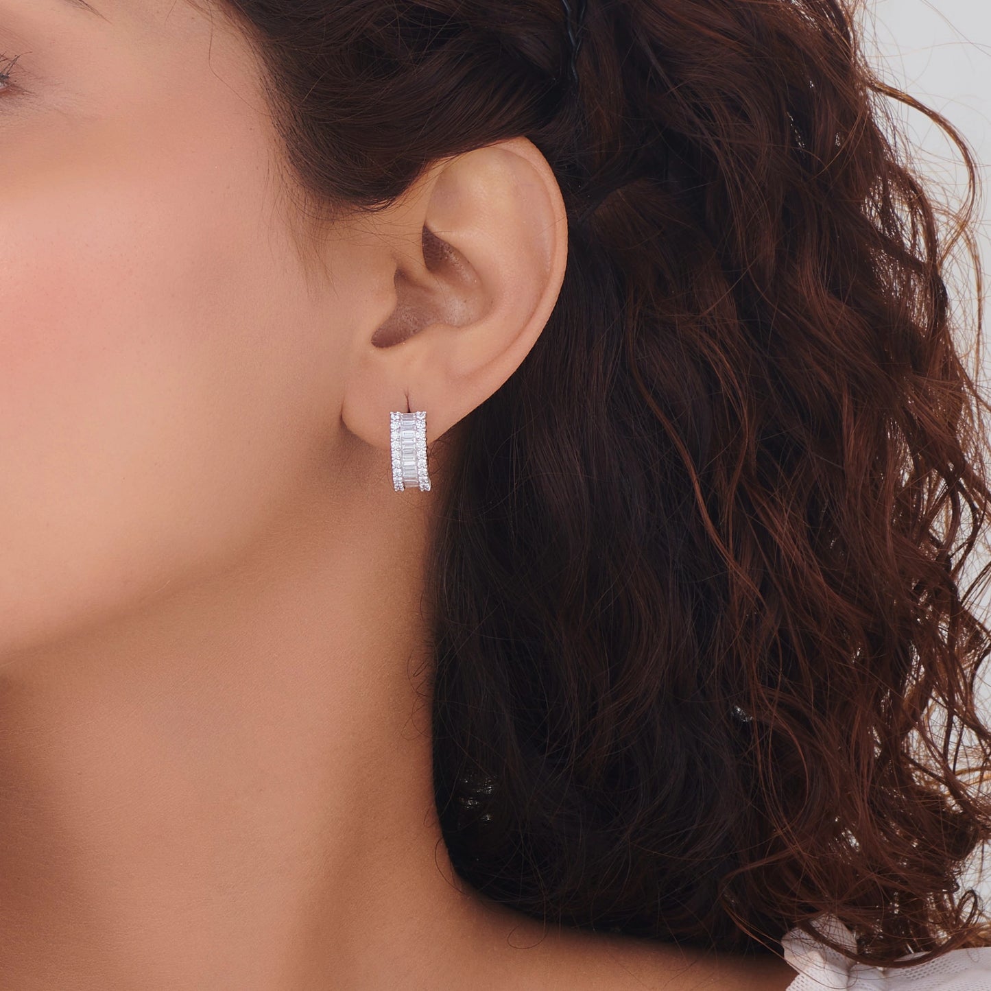 Enchante Luminous Elegance Hoops - Zen Diamond India