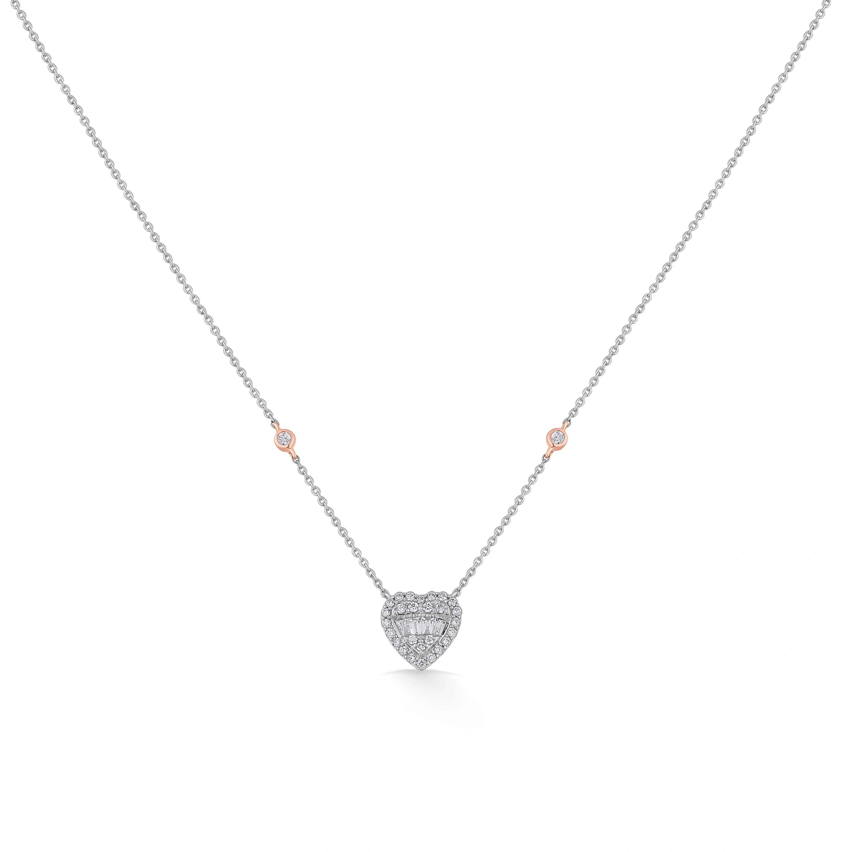 Regal Radiance Heart Pendant - Zen Diamond India