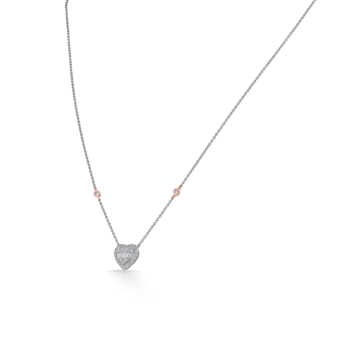 Regal Radiance Heart Pendant - Zen Diamond India