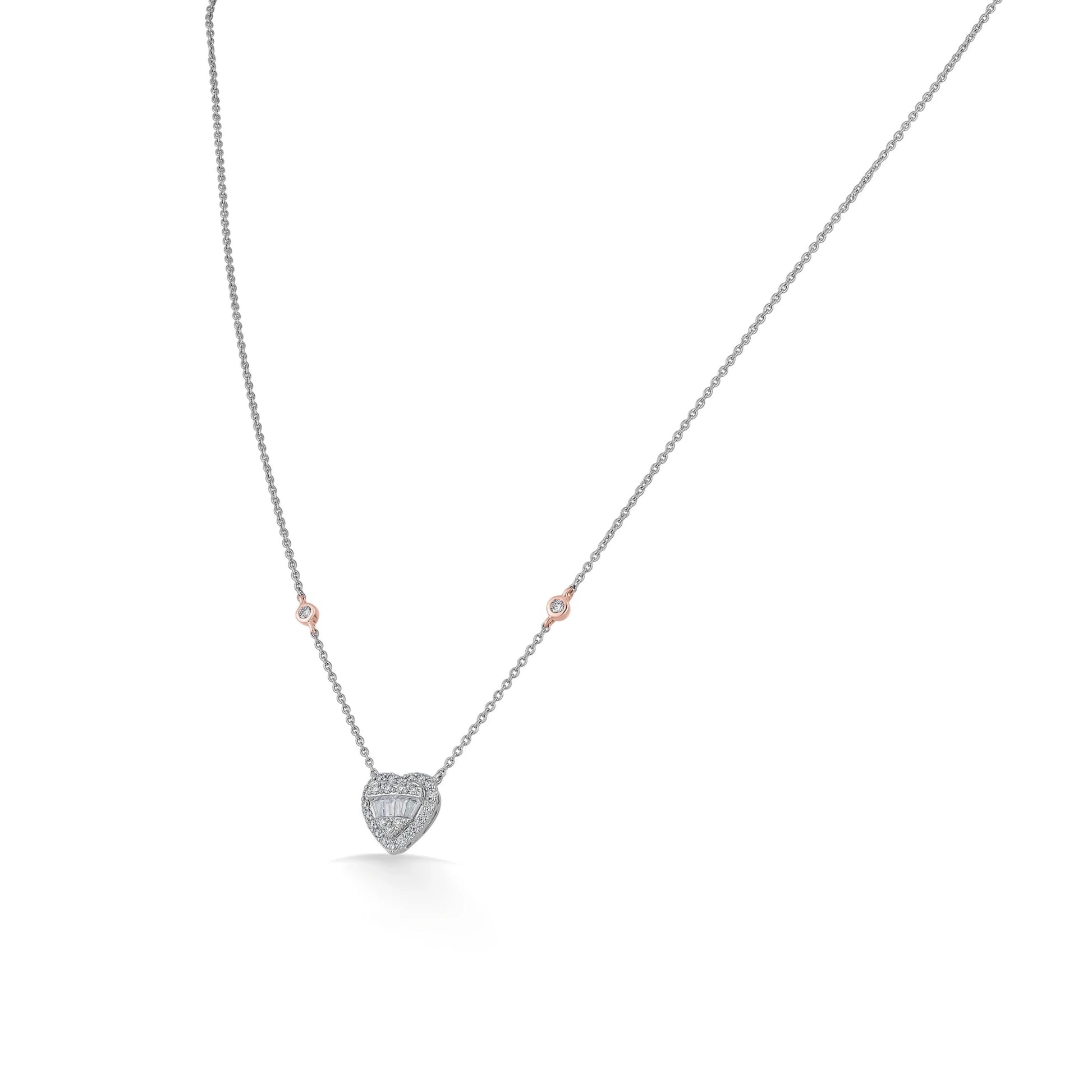 Regal Radiance Heart Pendant - Zen Diamond India