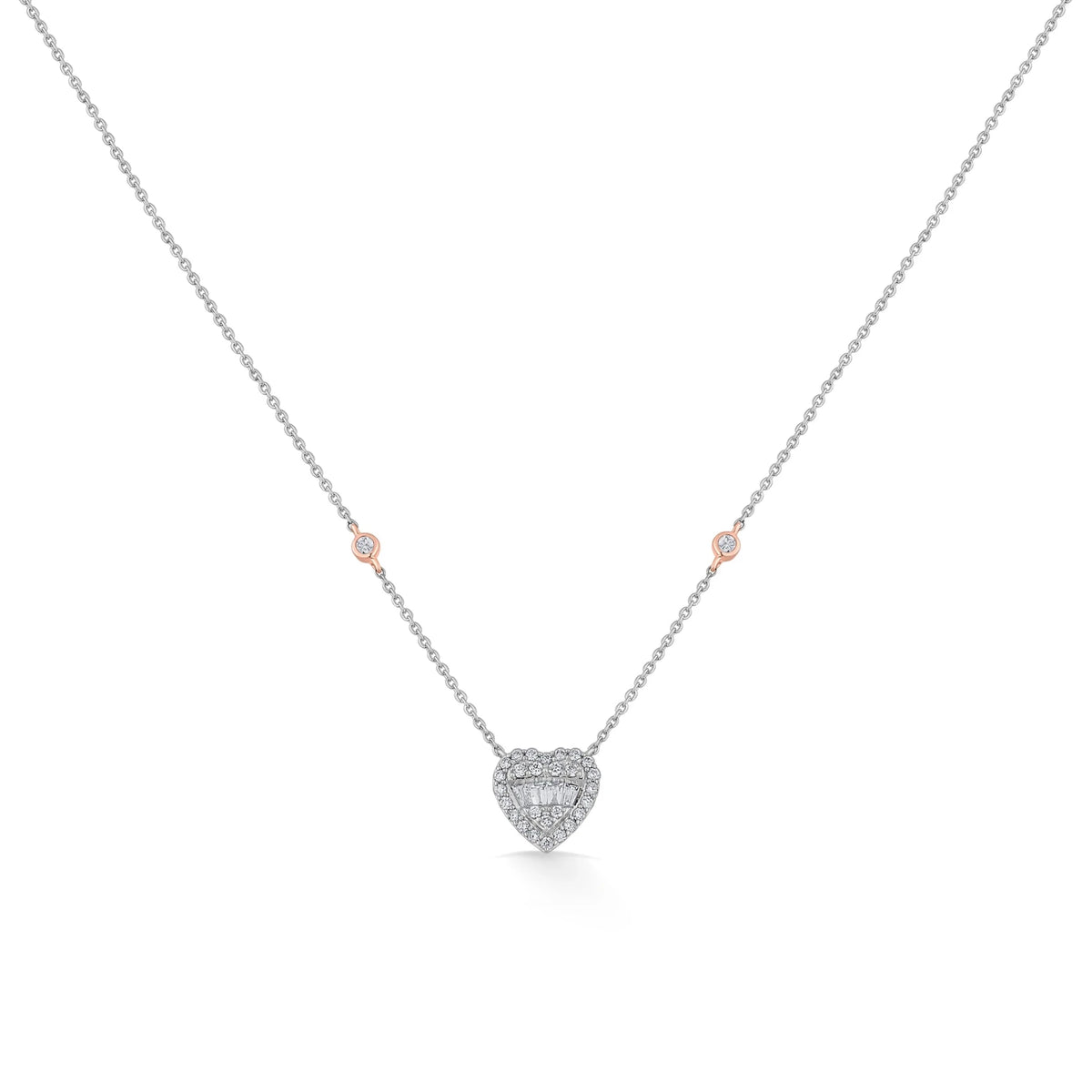 Regal Radiance Heart Pendant - Zen Diamond India