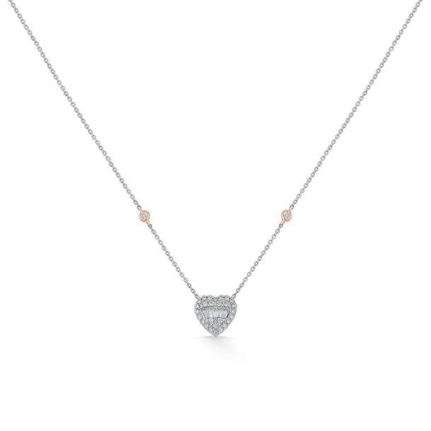 Regal Radiance Heart Pendant - Zen Diamond India