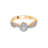 Sassy Golden Bloom Elegance Ring - Zen Diamond India