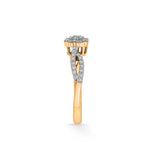 Sassy Golden Bloom Elegance Ring - Zen Diamond India