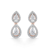 Solitaire Double Dewdrop Elegance - Zen Diamond India