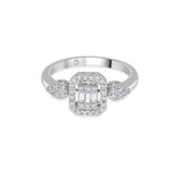 Radiant Trinity Luxe Diamond Ring