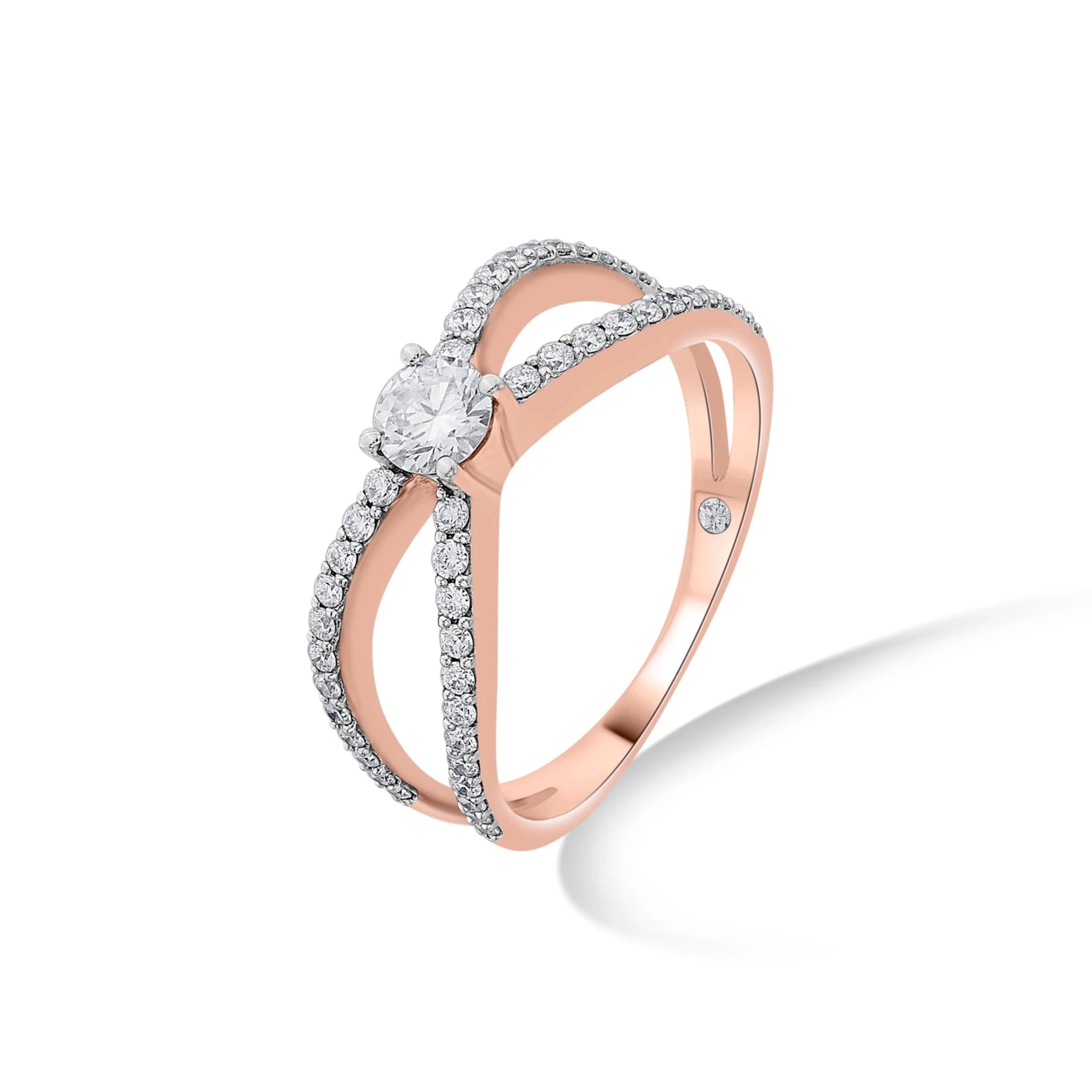 Sassy Celestial Bow Radiance Ring - Zen Diamond India
