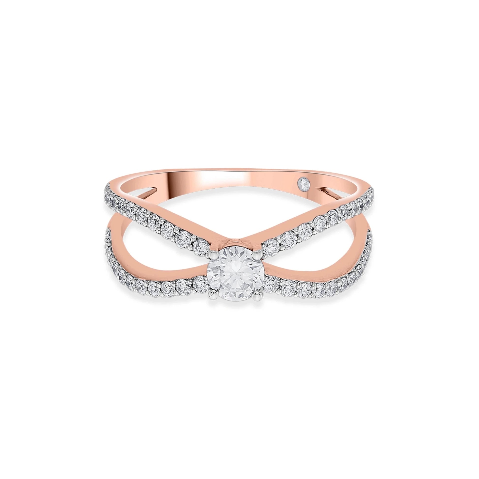 Sassy Celestial Bow Radiance Ring - Zen Diamond India