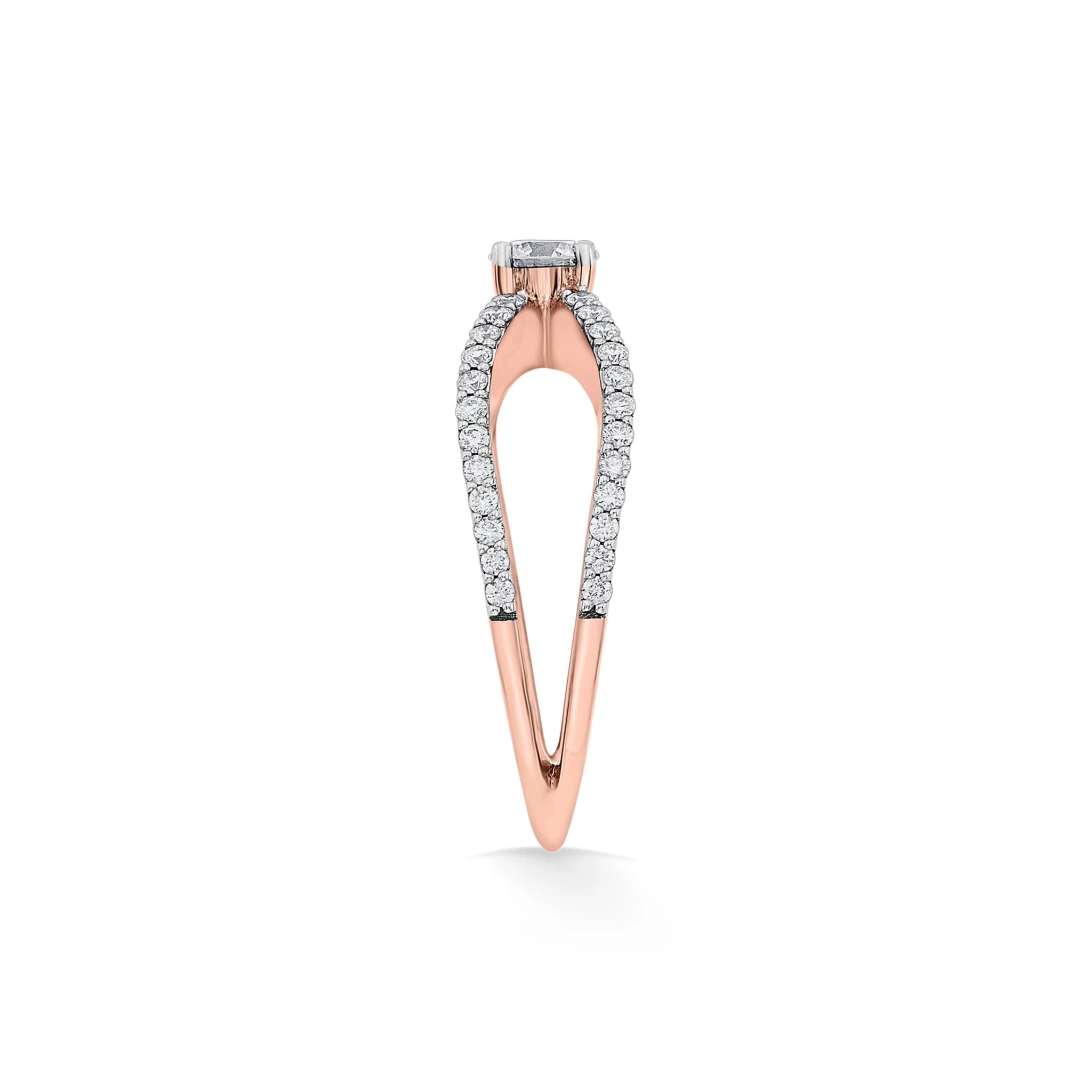 Sassy Celestial Bow Radiance Ring - Zen Diamond India