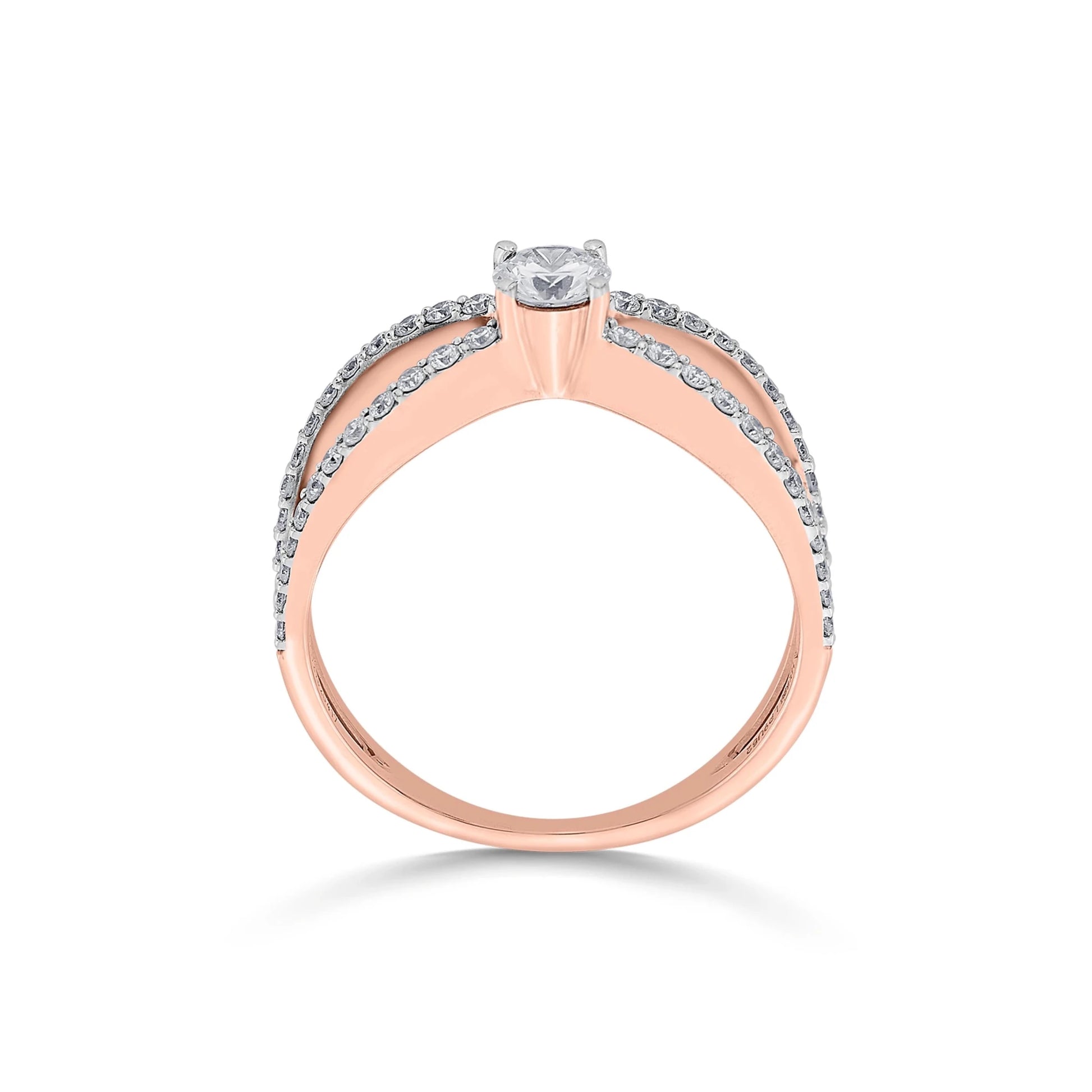 Sassy Celestial Bow Radiance Ring - Zen Diamond India