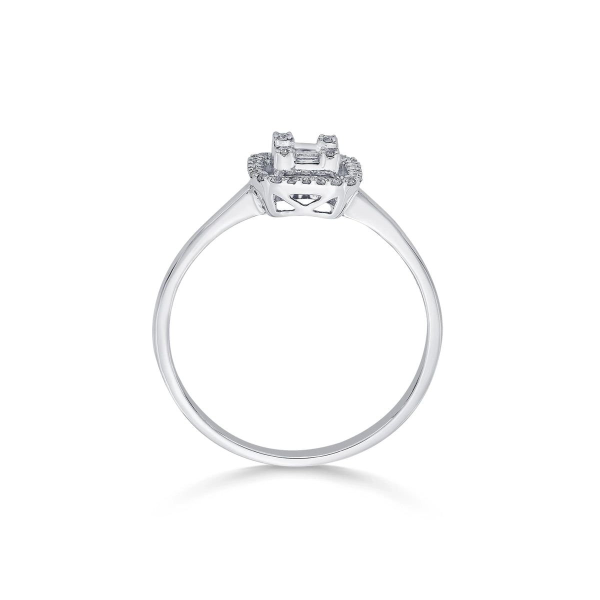 Emerald Allure Halo Diamond Ring - Zen Diamond India