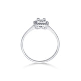 Emerald Allure Halo Diamond Ring - Zen Diamond India