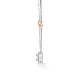 Emerald Allure Halo Luxe Necklace - Zen Diamond India