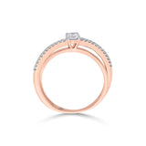 Solitaire Crossover Promise Ring - Zen Diamond India