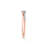 Solitaire Crossover Promise Ring - Zen Diamond India