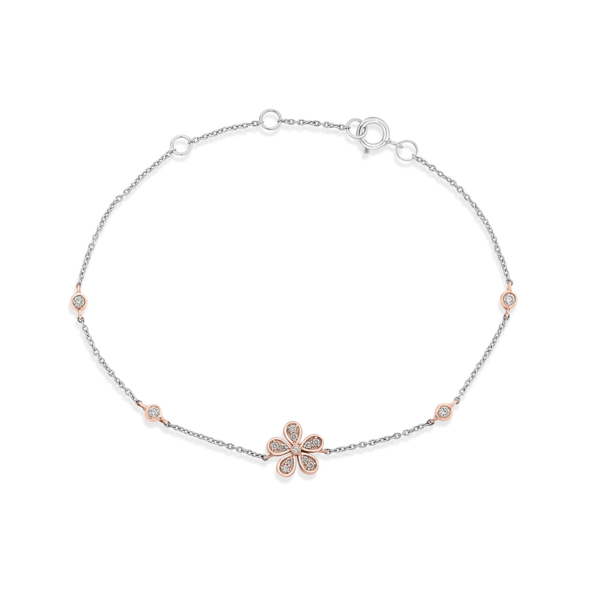 Deck Up Petal Whisper Bracelet - Zen Diamond India