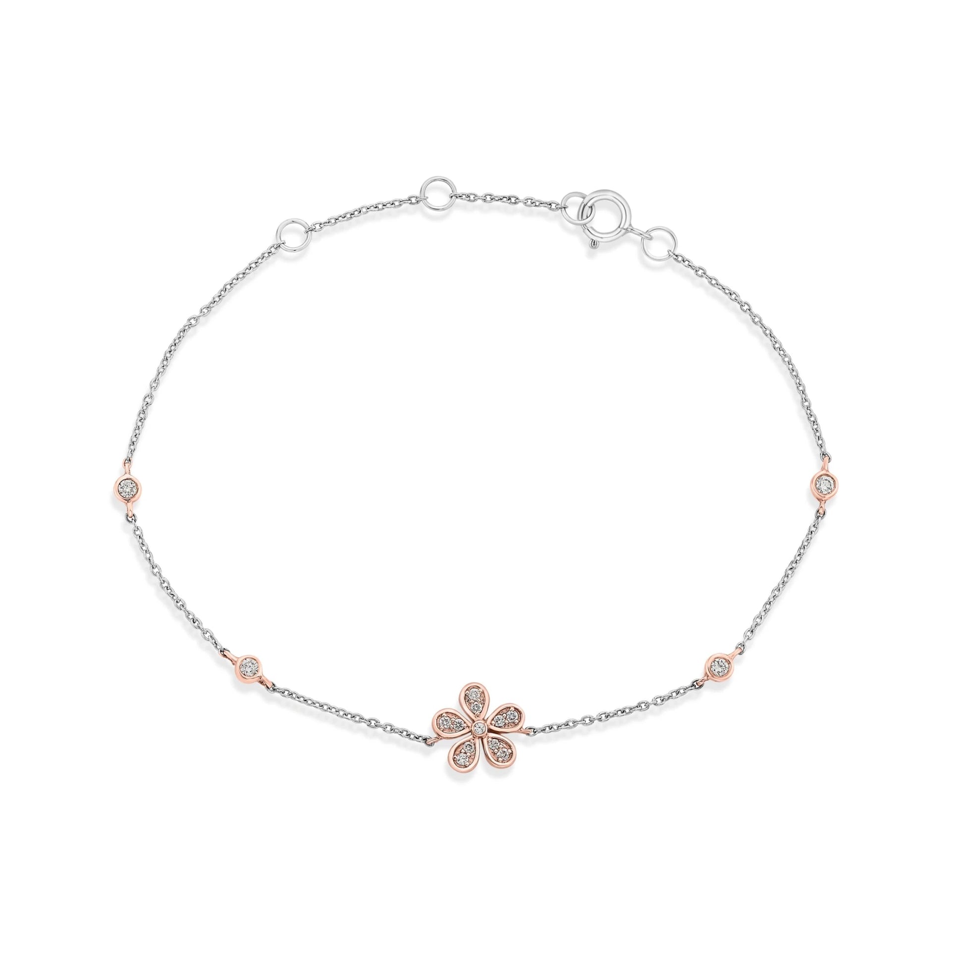 Deck Up Petal Whisper Bracelet - Zen Diamond India