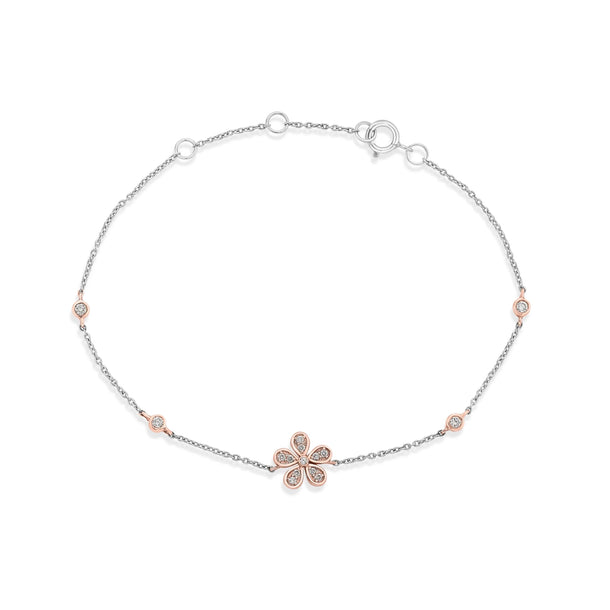Deck Up Petal Whisper Bracelet - Zen Diamond India
