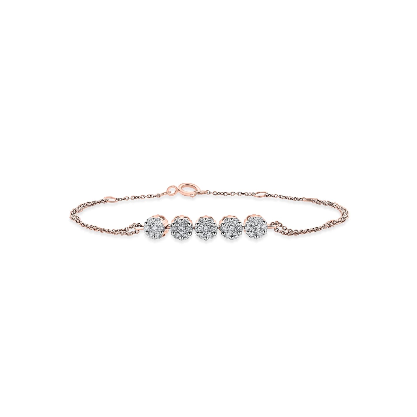 Sassy Luminous Bloom Trail Bracelet - Zen Diamond India