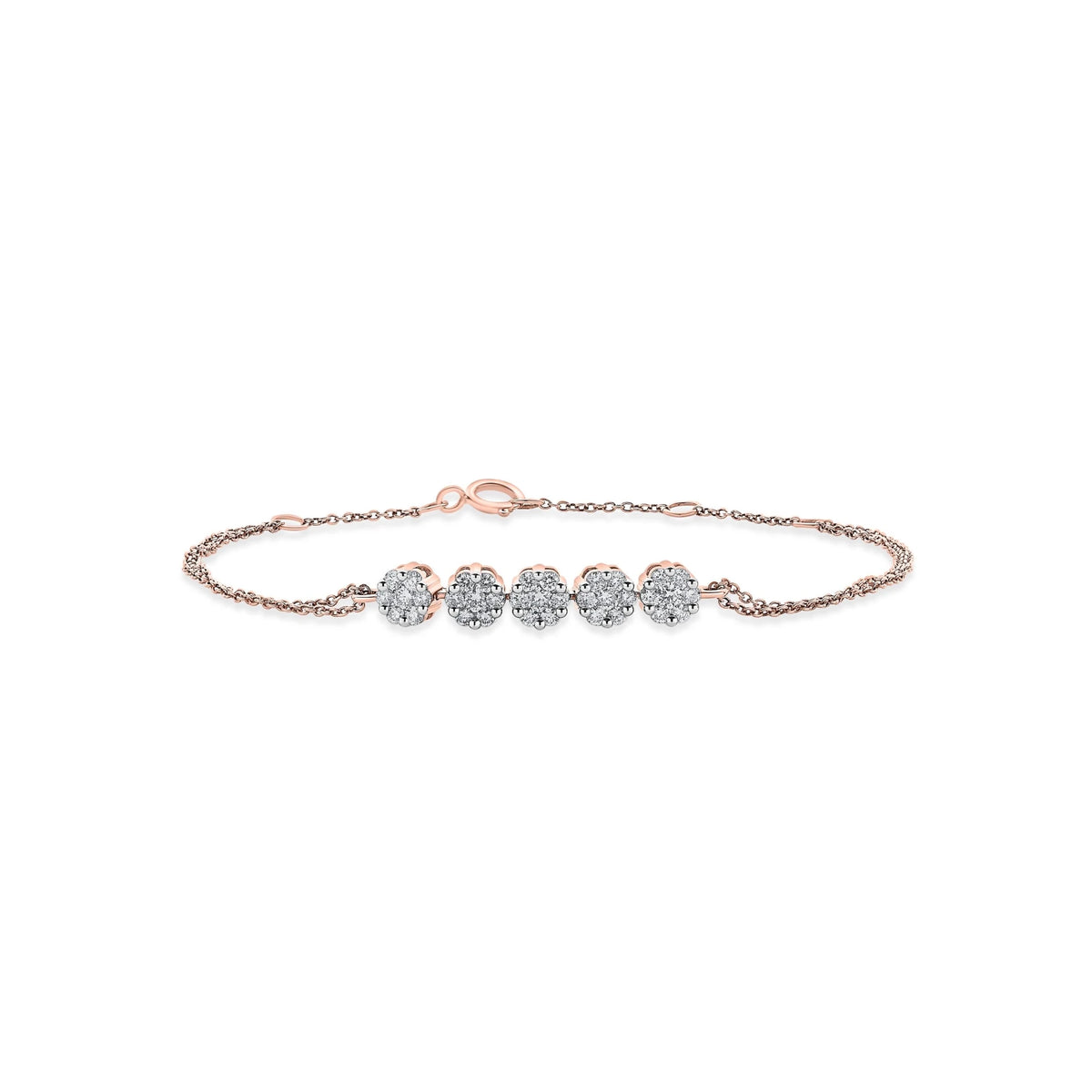 Sassy Luminous Bloom Trail Bracelet - Zen Diamond India