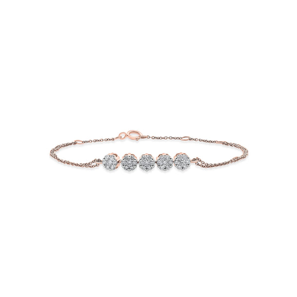 Sassy Luminous Bloom Trail Bracelet - Zen Diamond India