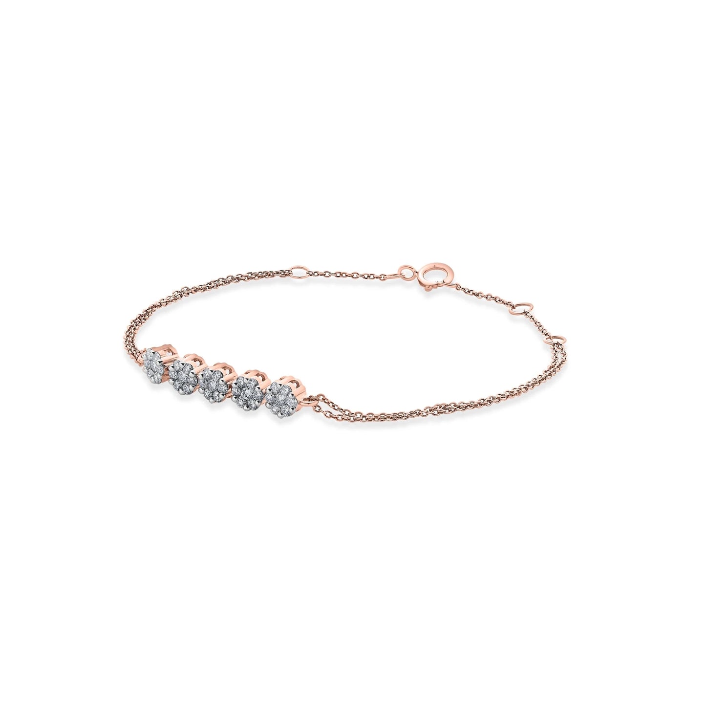 Sassy Luminous Bloom Trail Bracelet - Zen Diamond India
