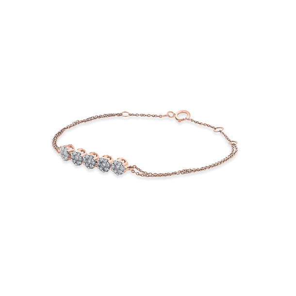 Sassy Luminous Bloom Trail Bracelet - Zen Diamond India