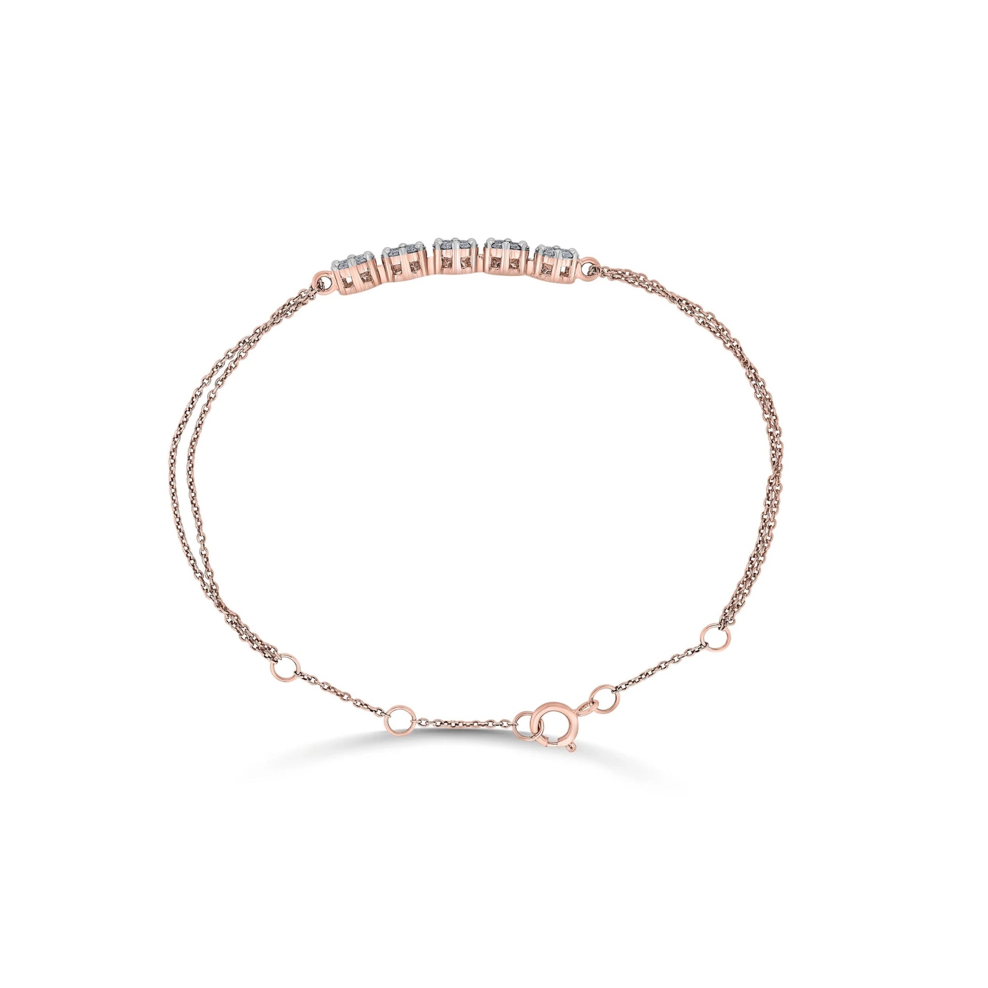 Sassy Luminous Bloom Trail Bracelet - Zen Diamond India