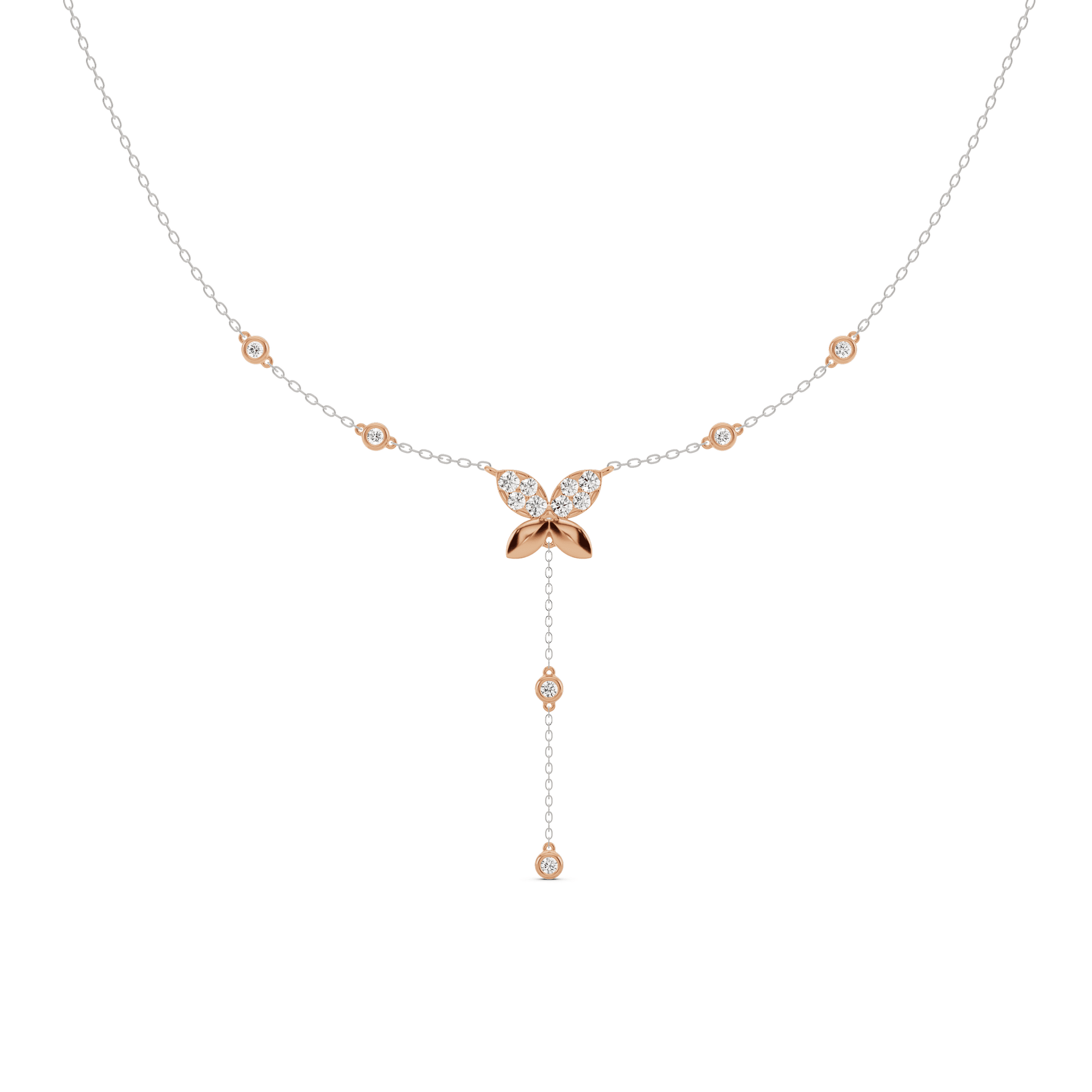 Deck Up Butterfly Necklace