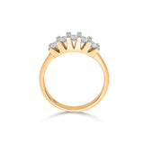 Sassy Golden Starlight Symphony Ring - Zen Diamond India
