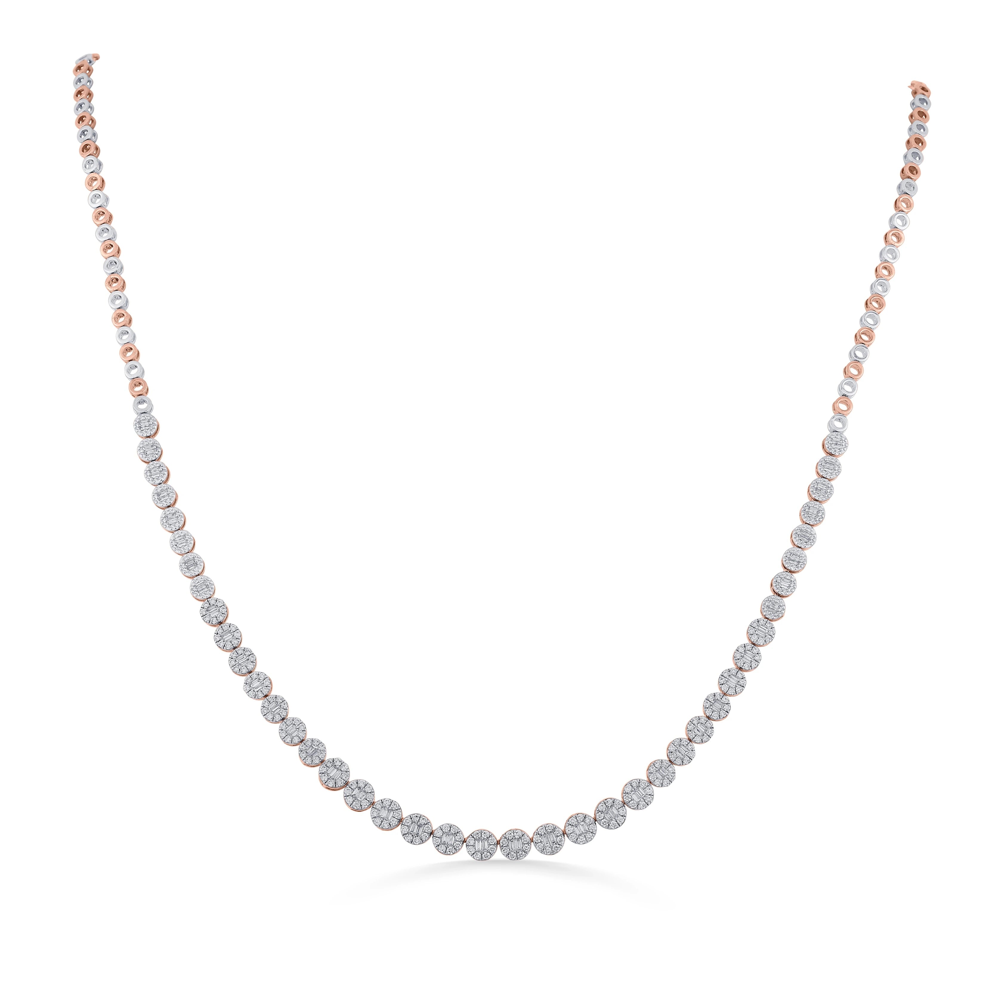 Rosé Whisper Diamond Elegance Necklace - Zen Diamond India