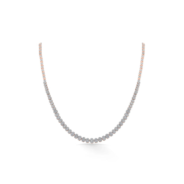 Rosé Whisper Diamond Elegance Necklace - Zen Diamond India
