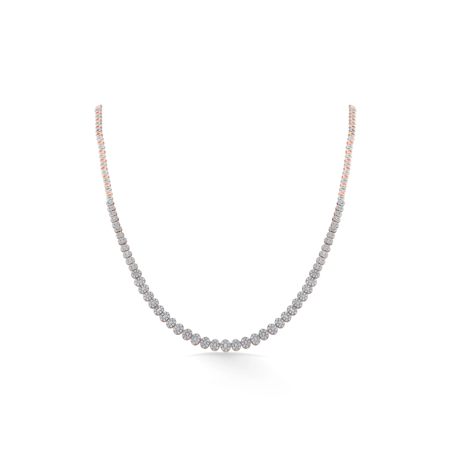 Rosé Glow Diamond Symphony Necklace - Zen Diamond India