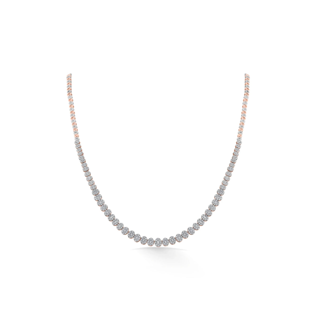 Rosé Glow Diamond Symphony Necklace - Zen Diamond India