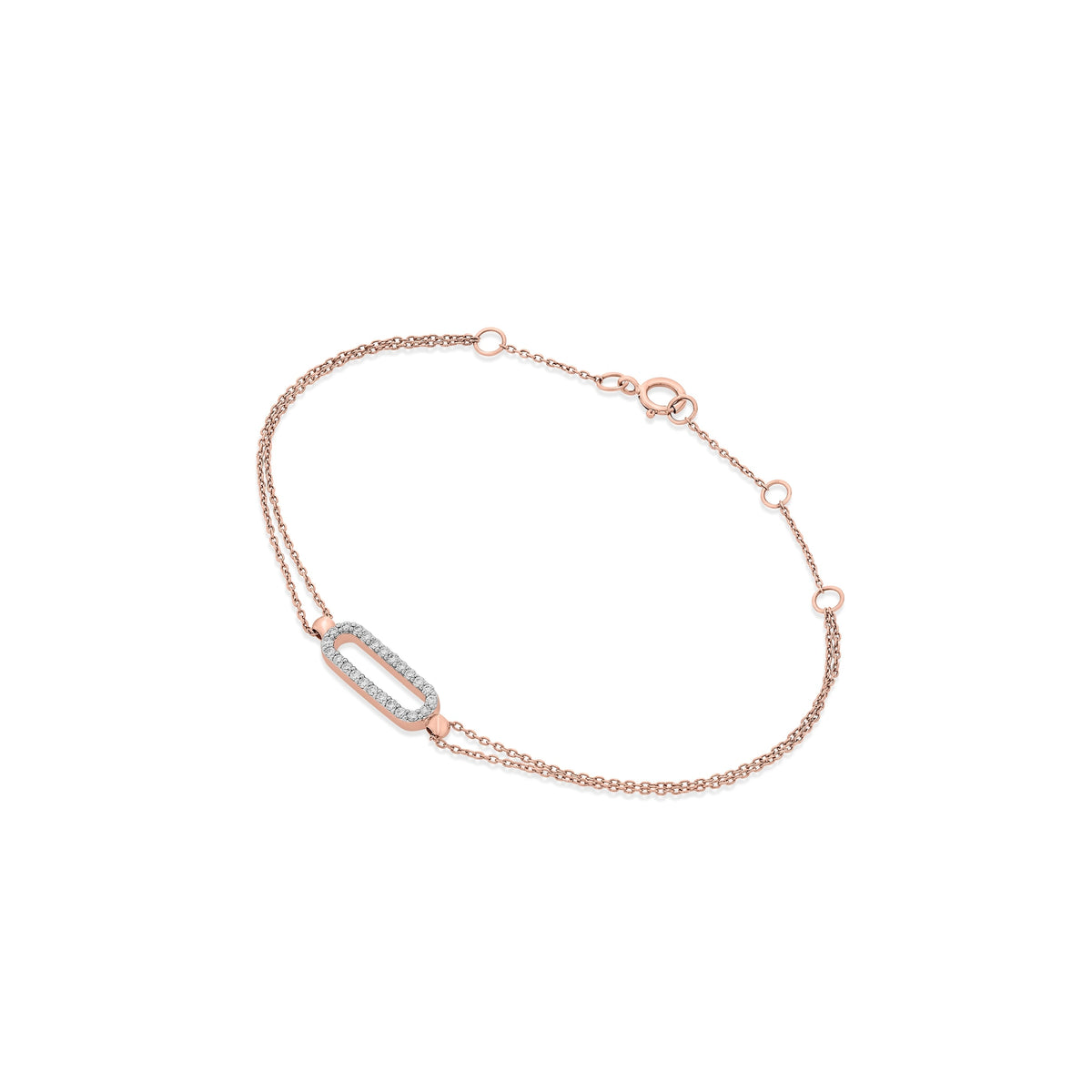 Deck Up Radiant Link Bracelet - Zen Diamond India