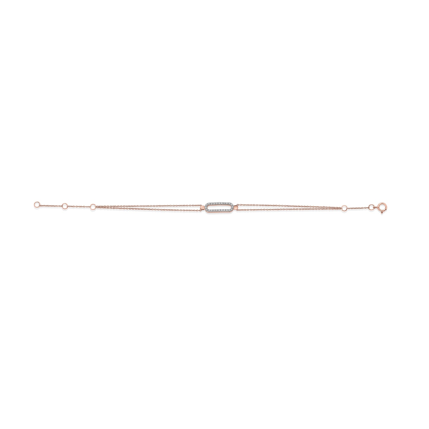 Deck Up Radiant Link Bracelet - Zen Diamond India