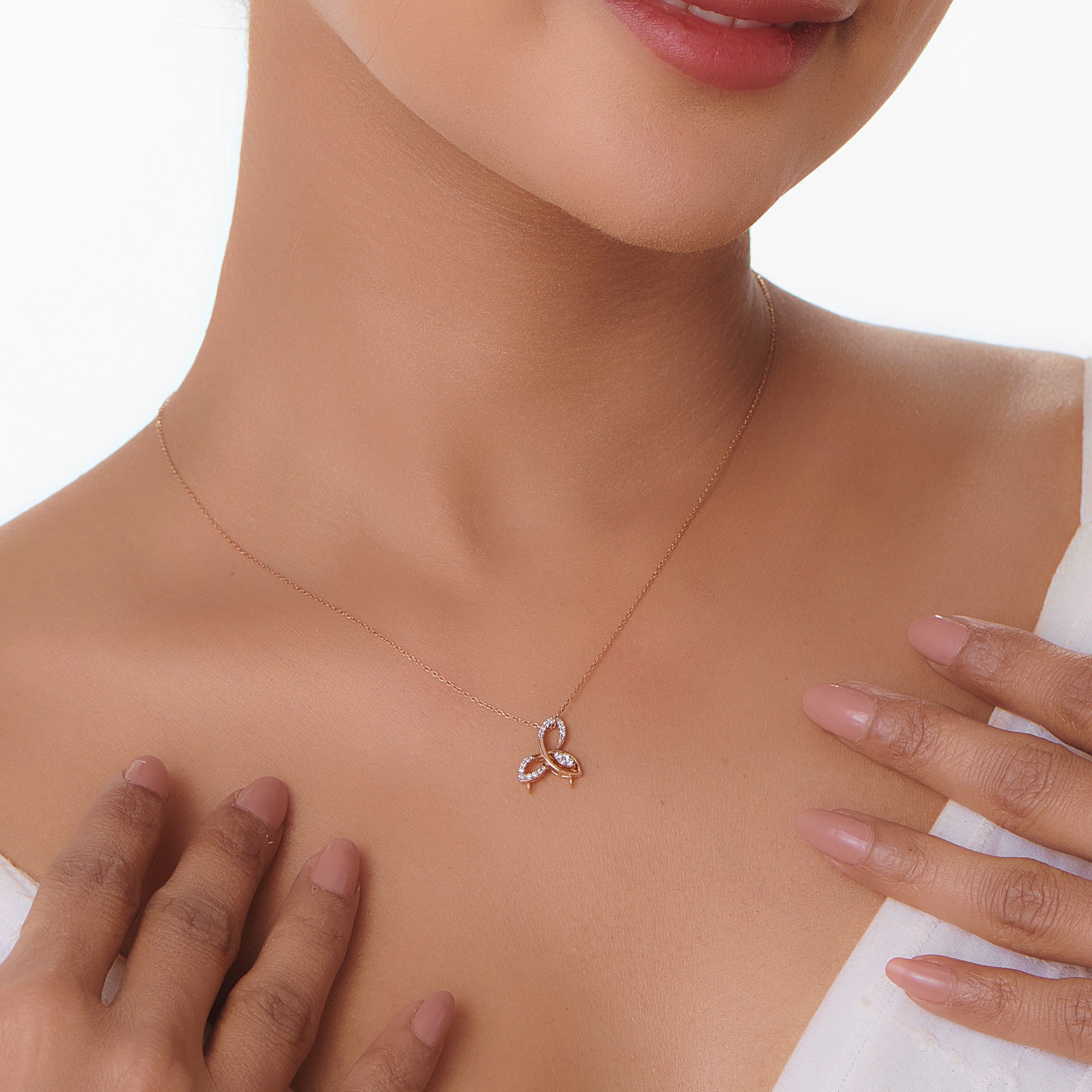 Triple Charm Luxe Pendant - Zen Diamond India