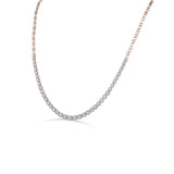 Rosé Whisper Diamond Elegance Necklace - Zen Diamond India
