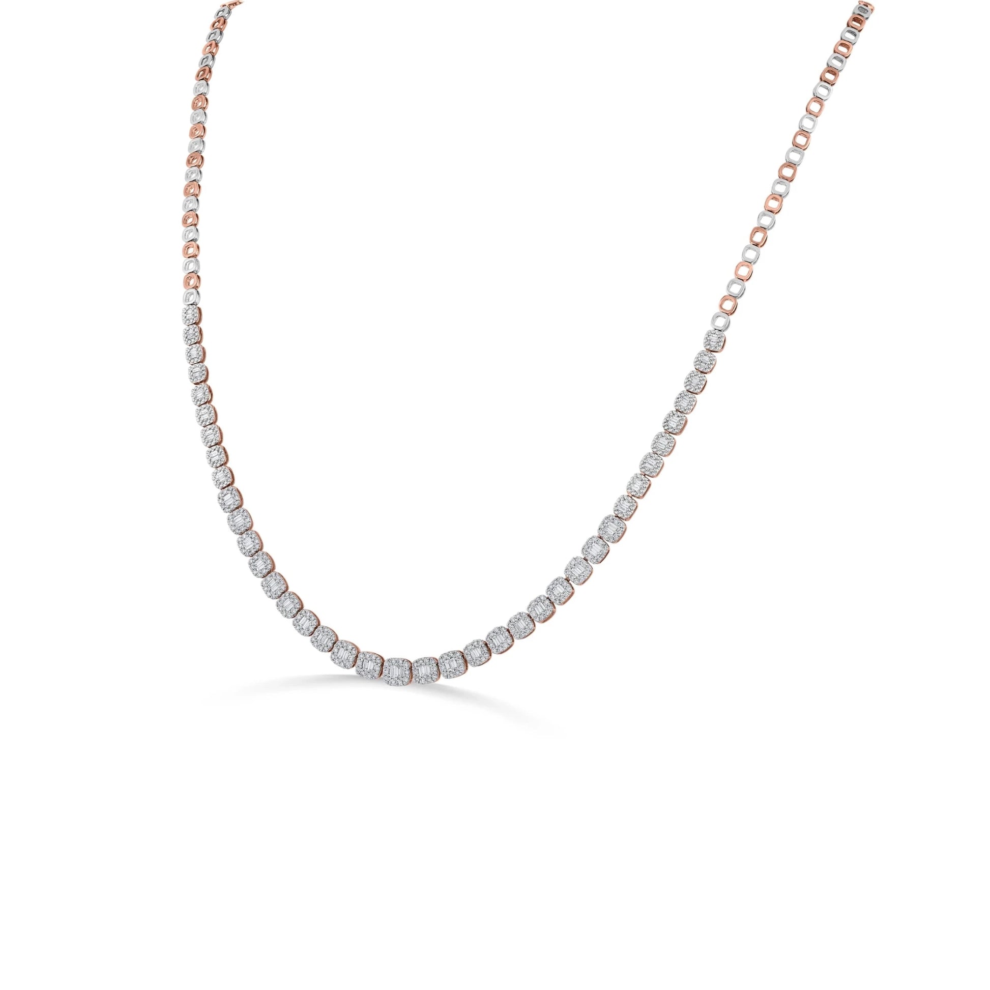 Rosé Whisper Diamond Elegance Necklace - Zen Diamond India