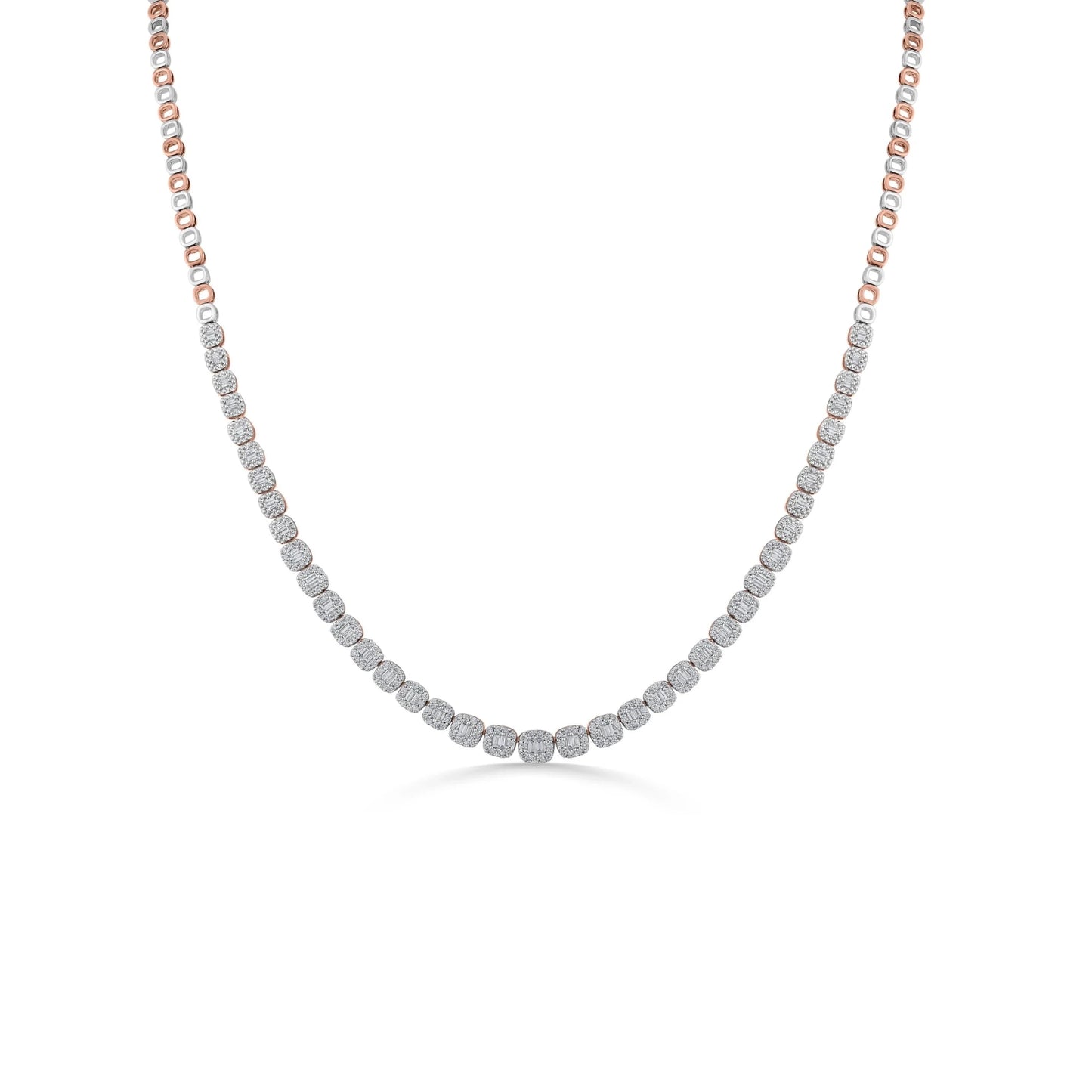 Rosé Whisper Diamond Elegance Necklace - Zen Diamond India