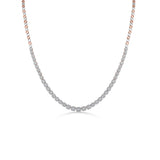 Rosé Whisper Diamond Elegance Necklace - Zen Diamond India