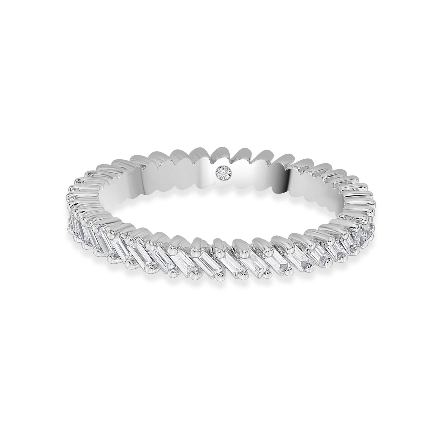 Solitaire Radiant Rhythm Ring - Zen Diamond India