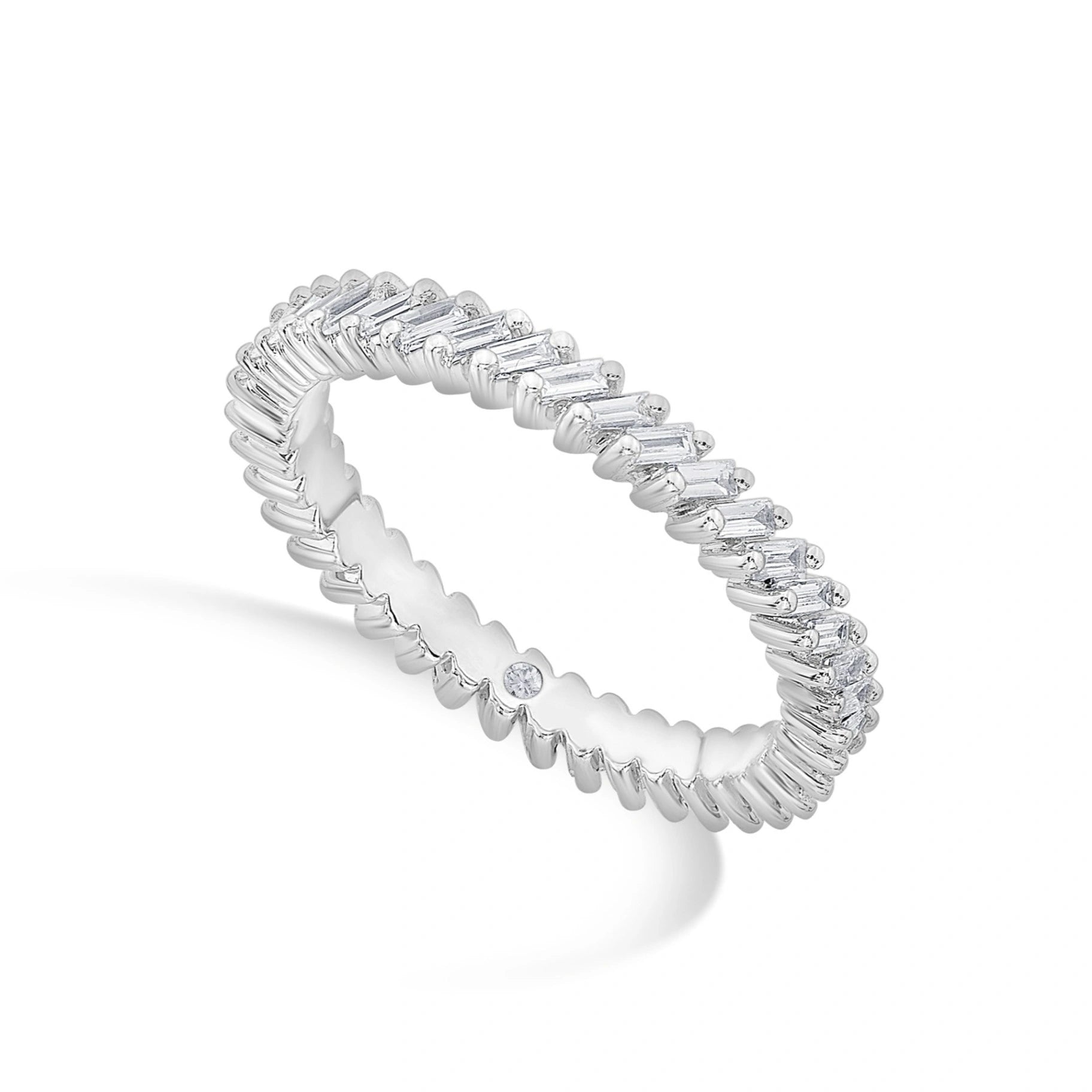 Solitaire Radiant Rhythm Ring - Zen Diamond India