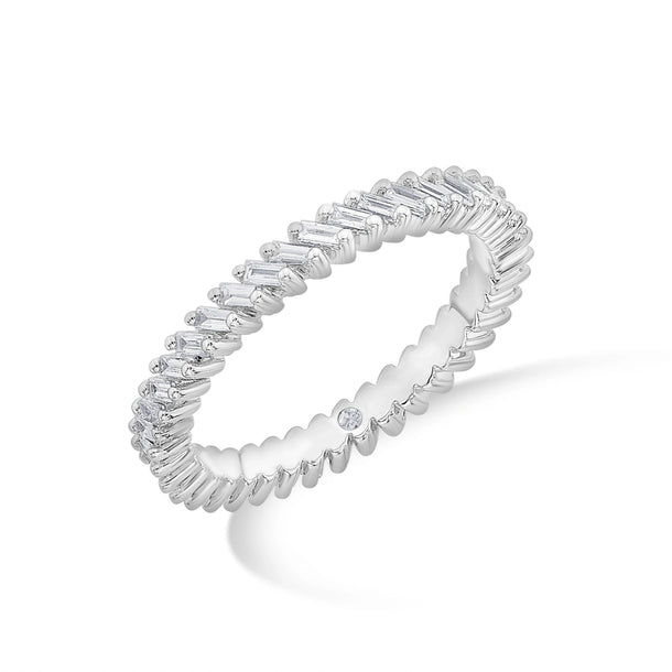 Solitaire Radiant Rhythm Ring - Zen Diamond India
