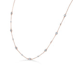 Rosé Starlit Diamond Drift Necklace - Zen Diamond India