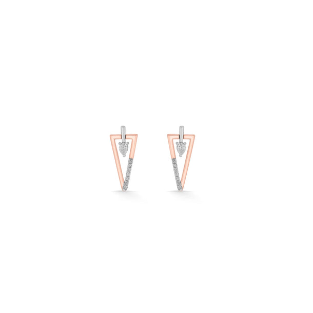 Seven Up Trigonal Earrings - Zen Diamond India